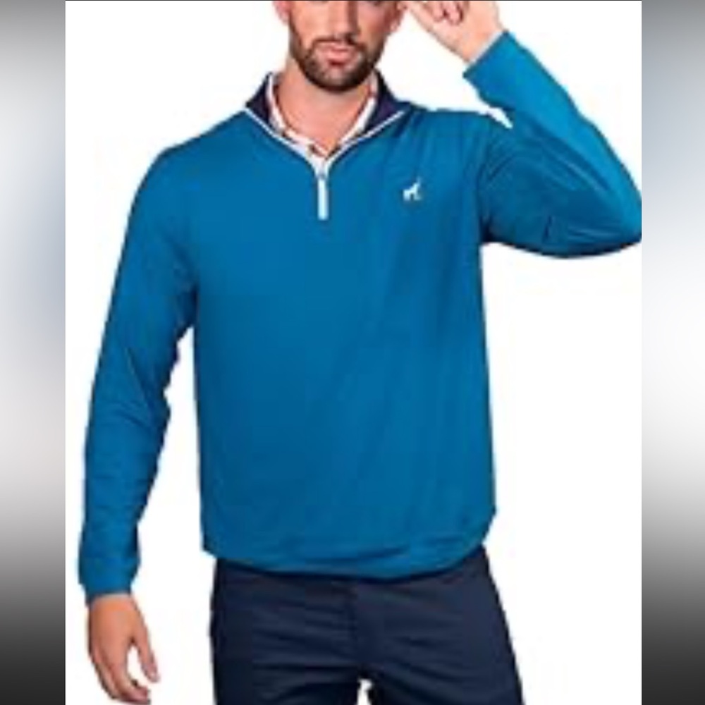 Proud 90 Golf Blue Quarter-Zip Pullover
